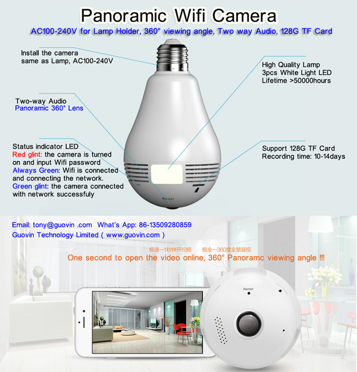 New WiFi Bulb Camera
